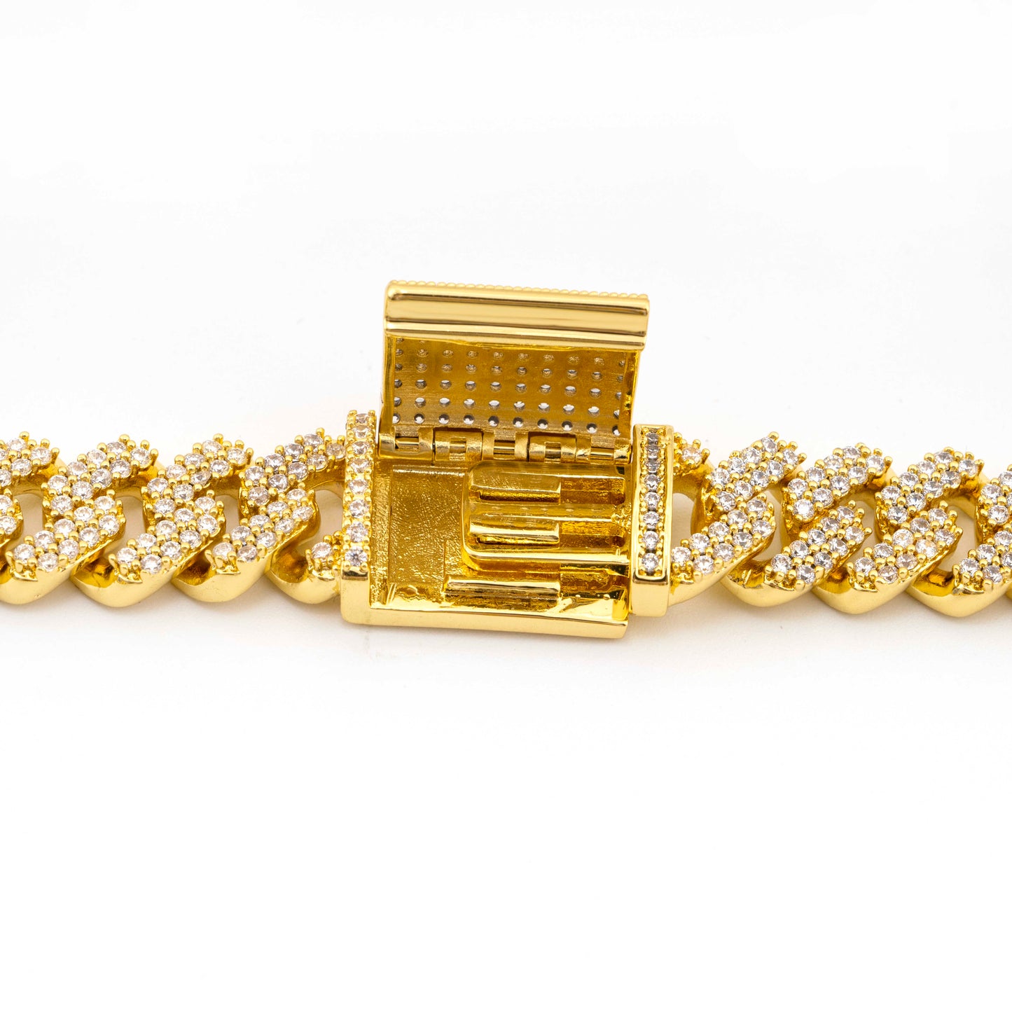 Moissanite Cuban Link Chain ALL SIZES 14K Gold