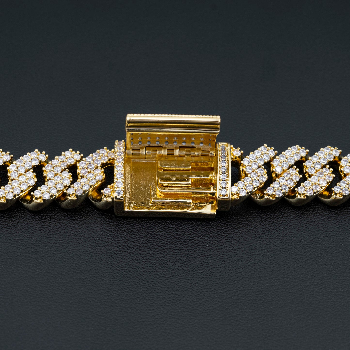 Moissanite Cuban Link Chain ALL SIZES 14K Gold