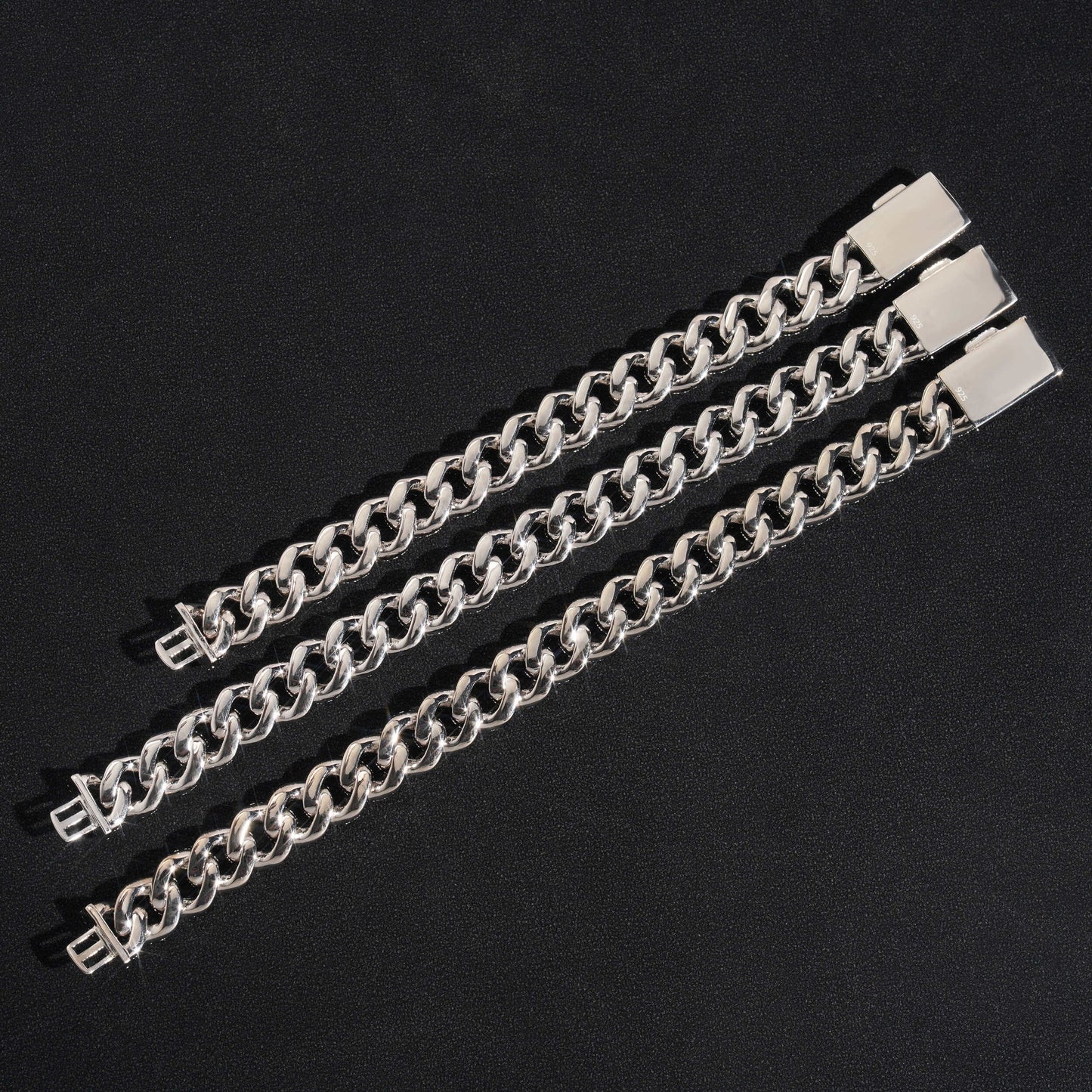 Moissanite 12MM Miami Cuban Link Chain 14K Gold