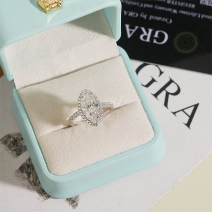 Moissanite Royal Marquise Ring 14K Gold