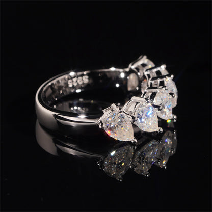 Moissanite Peardrop Ring 14K Gold